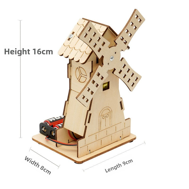 STEM DIY Kit,Electric Windmill House
