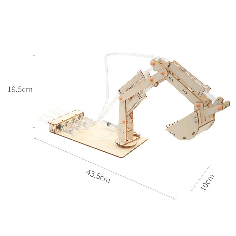 DIY Wooden Excavator STEM Science Kit for Kids